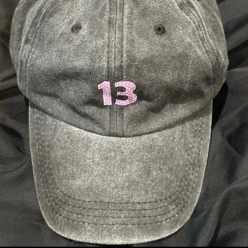 Taylor Swift New 13 Baseball Cap adjustable Grey Distressed🤩🎆
